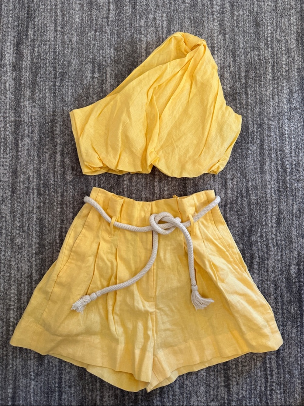 NEW Summer Away Cropped One Shoulder Knot Tank Top (Part of Set)